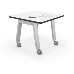 Compass Makerspace 29"H Whiteboard Table - 36"W x 36"D