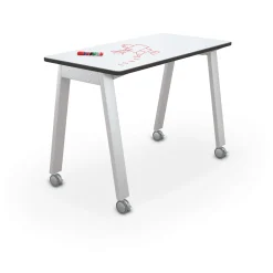 Compass Makerspace 42"H Whiteboard Table - 60"W x 30"D