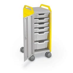 Compass Makerspace Mini Mobile Cart with Storage Trays