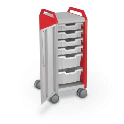 Compass Makerspace Mini Mobile Cart with Storage Trays