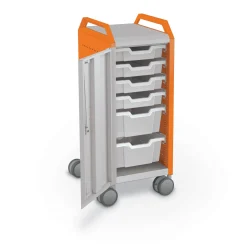 Compass Makerspace Mini Mobile Cart with Storage Trays