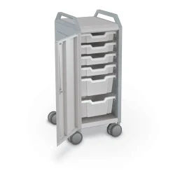 Compass Makerspace Mini Mobile Cart with Storage Trays