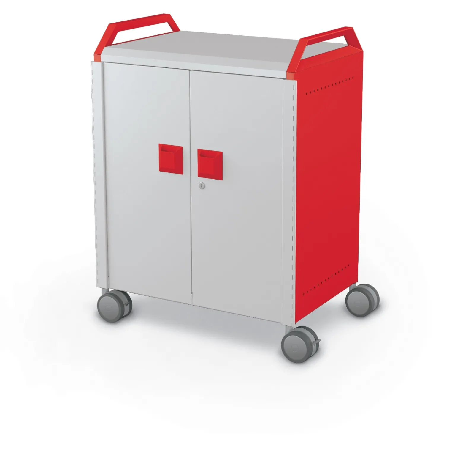 Compass Makerspace Mobile Cart with Storage Trays