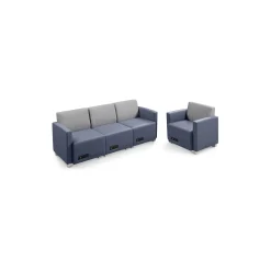 Compass Three Seat Sofa and Armchair Set