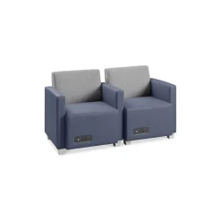 Compass Two Seat Lounge Chairs Set