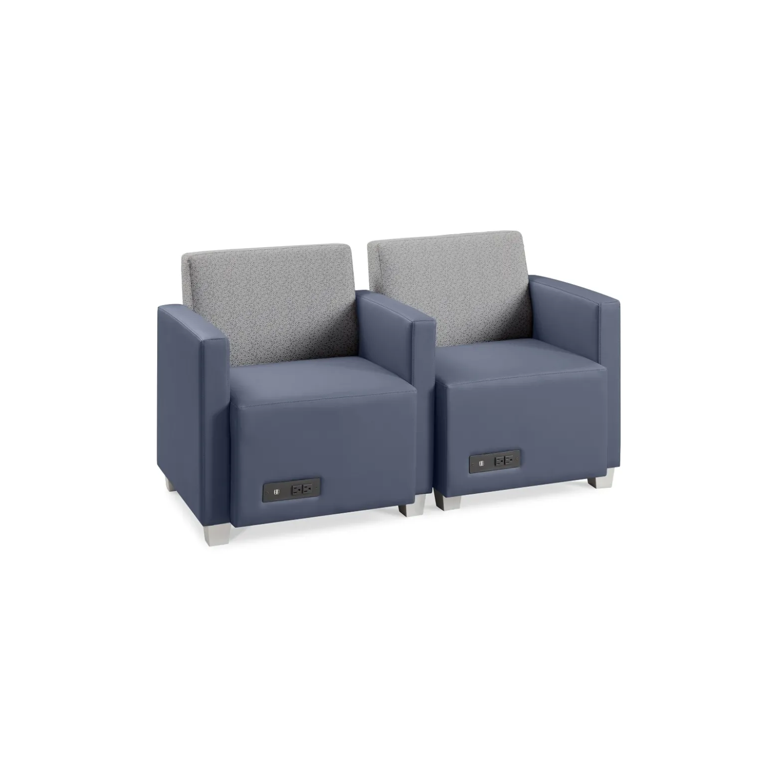 Compass Two Seat Lounge Chairs Set