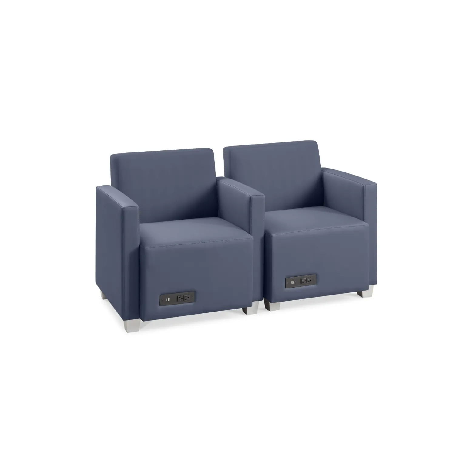 Compass Two Seat Lounge Chairs Set