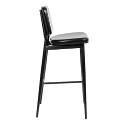 Concord Leather Mid-Back Bar Stools - 2 Pack