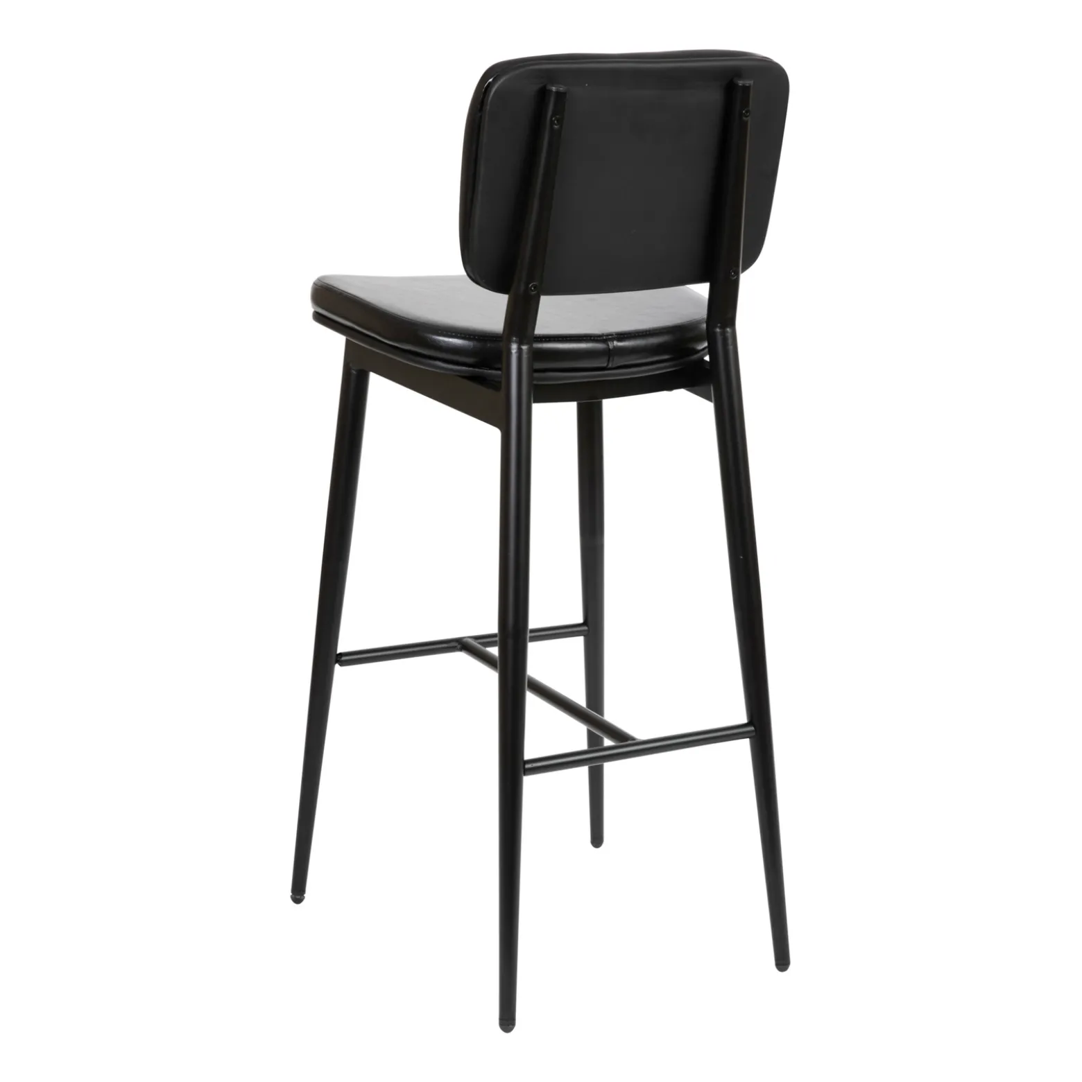 Concord Leather Mid-Back Bar Stools - 2 Pack