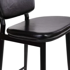 Concord Leather Mid-Back Bar Stools - 2 Pack