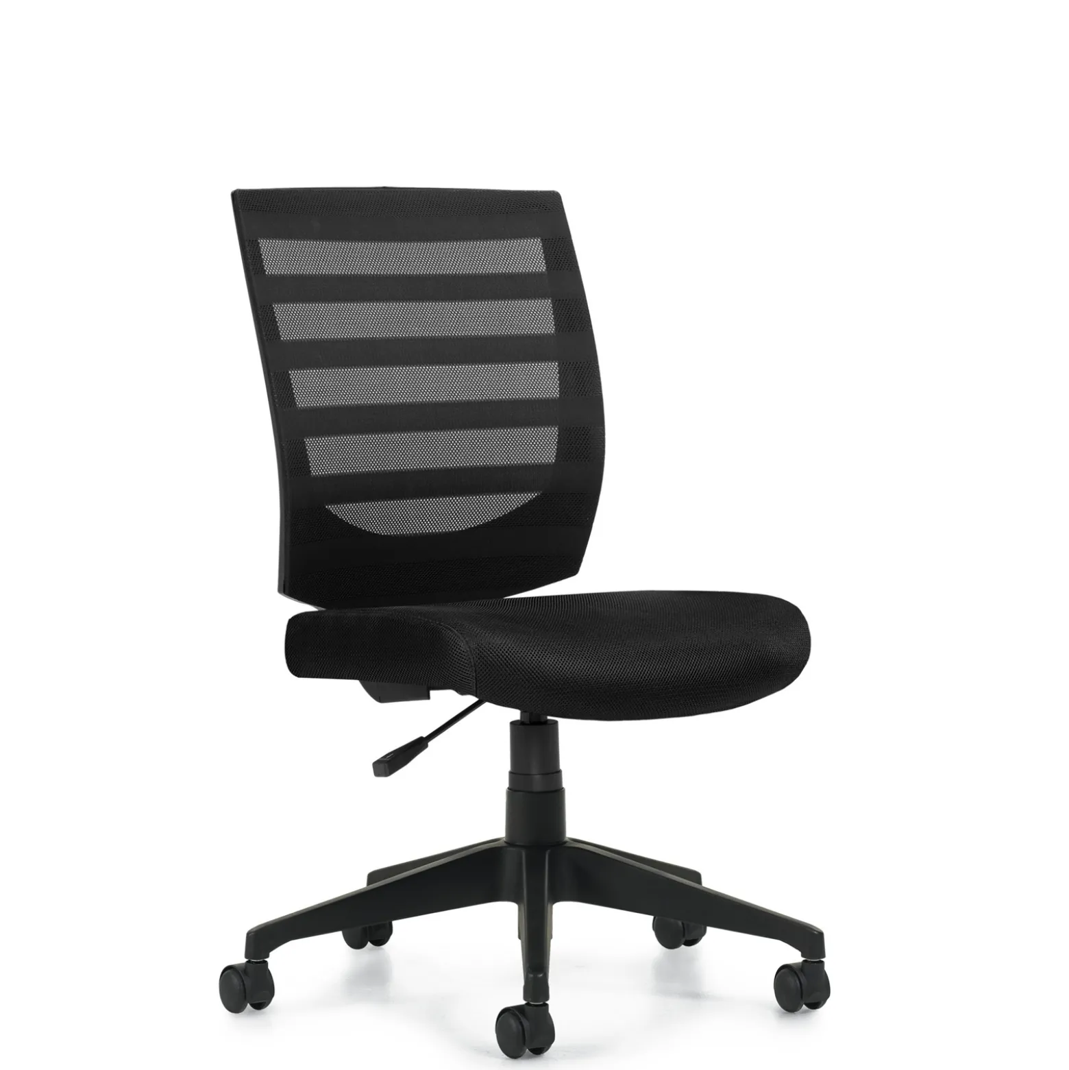 Contemporary Armless Mesh Back Task Chair
