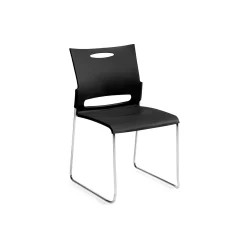 Contemporary Armless Plastic Stacking Chair