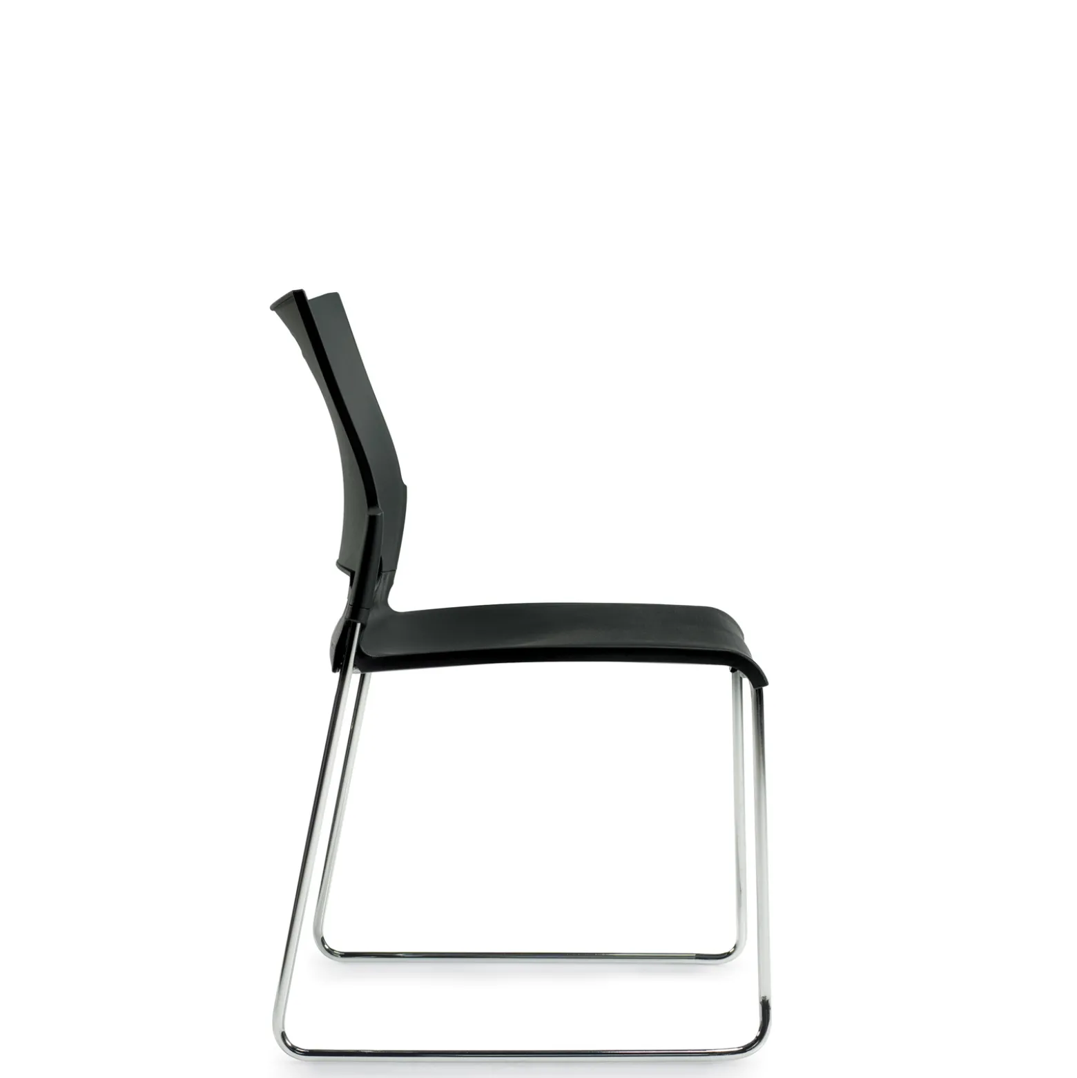 Contemporary Armless Plastic Stacking Chair