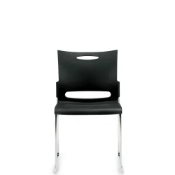 Contemporary Armless Plastic Stacking Chair
