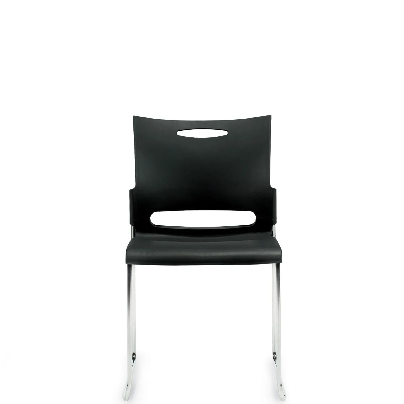 Contemporary Armless Plastic Stacking Chair