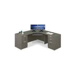 Contemporary Corner L-Shaped Desk - 71"W x 71"D