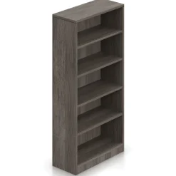 Contemporary Five Shelf Bookcase - 71"H