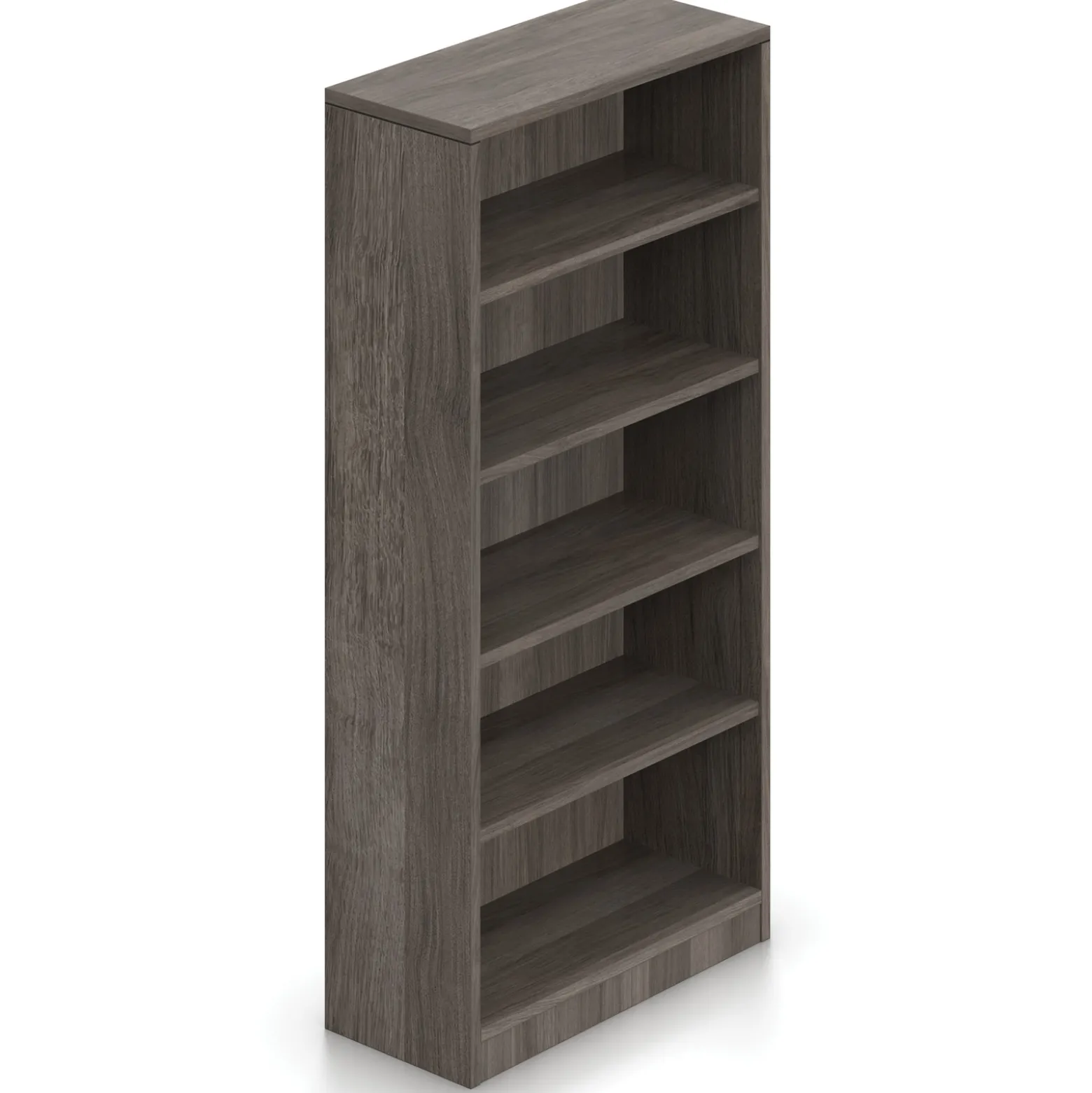 Contemporary Five Shelf Bookcase - 71"H