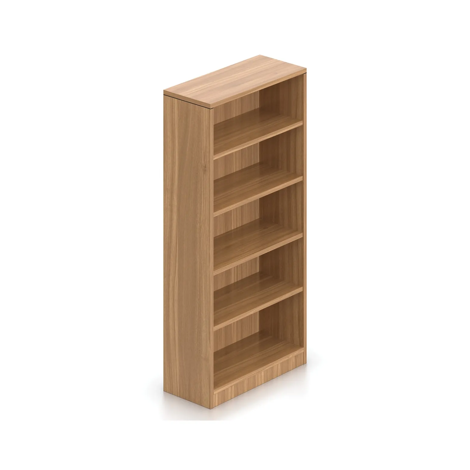 Contemporary Five Shelf Bookcase - 71"H