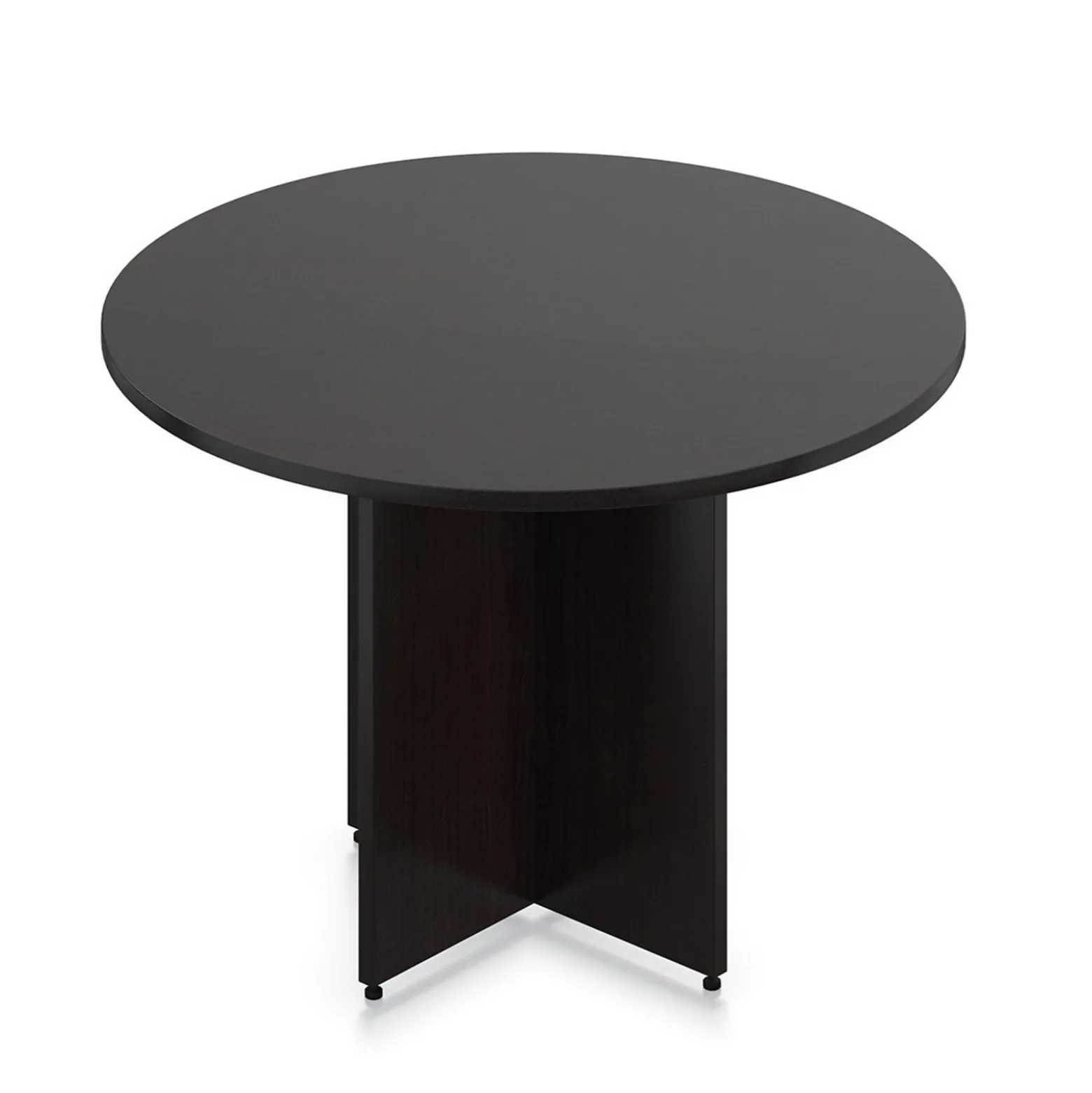 Contemporary Four Seat Round Conference Table - 42"DIA