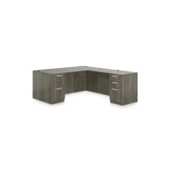 Contemporary Laminate L-Shaped Desk - 71"W x 84"D