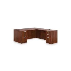 Contemporary Laminate L-Shaped Desk - 71"W x 84"D