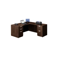 Contemporary Laminate L-Shaped Desk - 66"W x 78D"