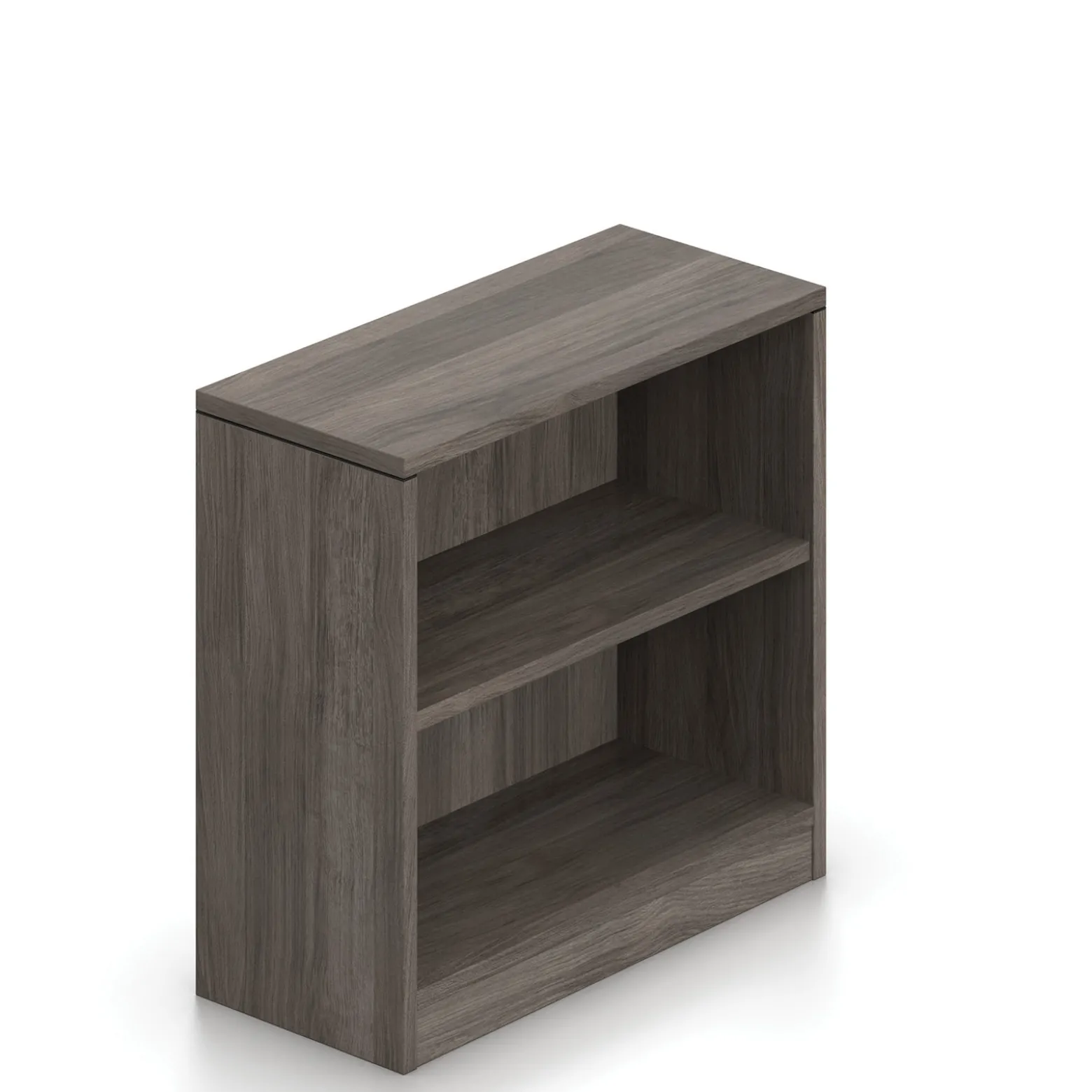 Contemporary Laminate Two Shelf Bookcase - 30"H