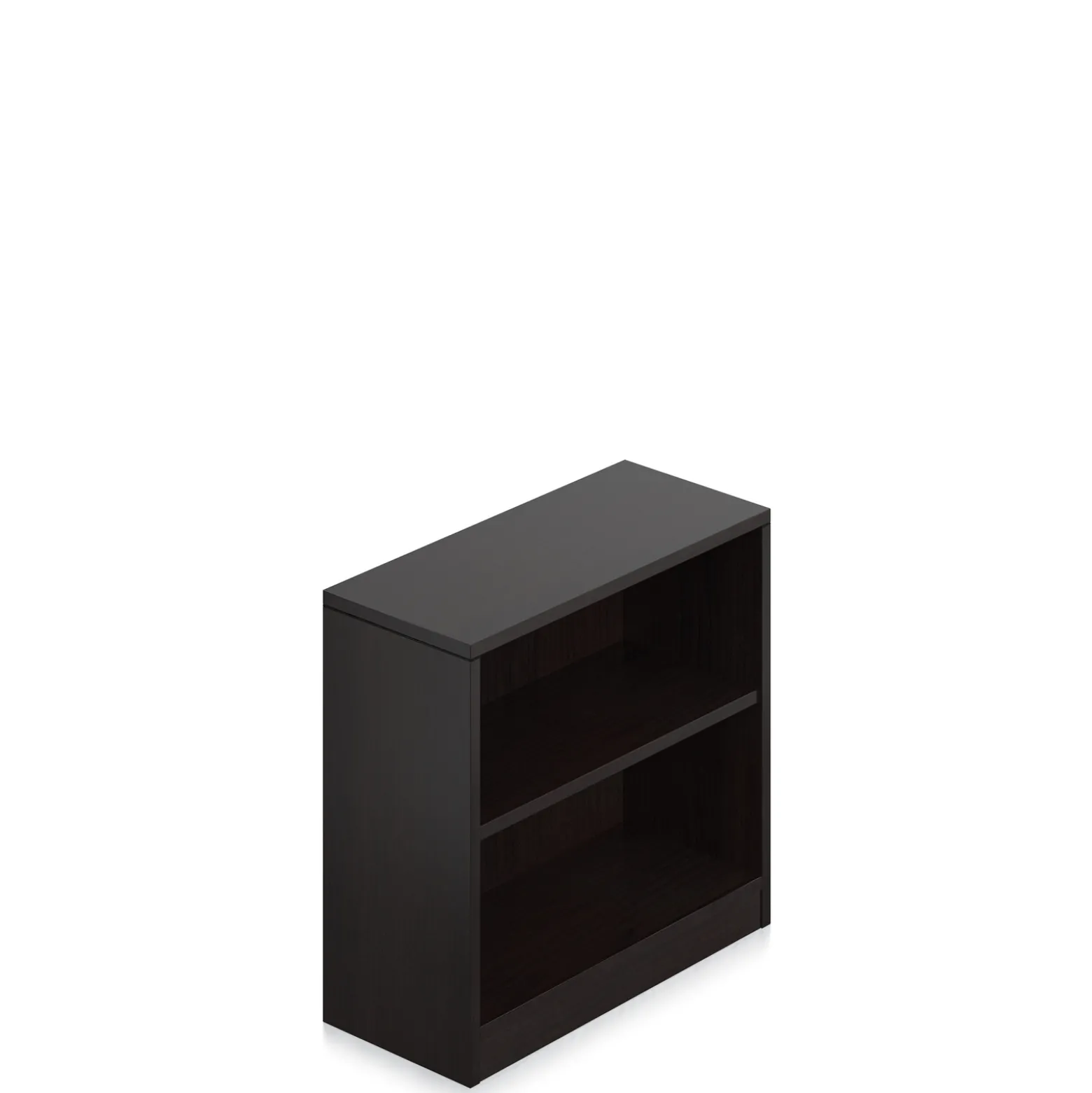 Contemporary Laminate Two Shelf Bookcase - 30"H