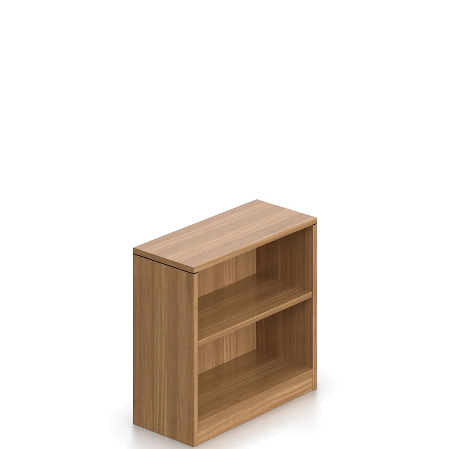Contemporary Laminate Two Shelf Bookcase - 30"H