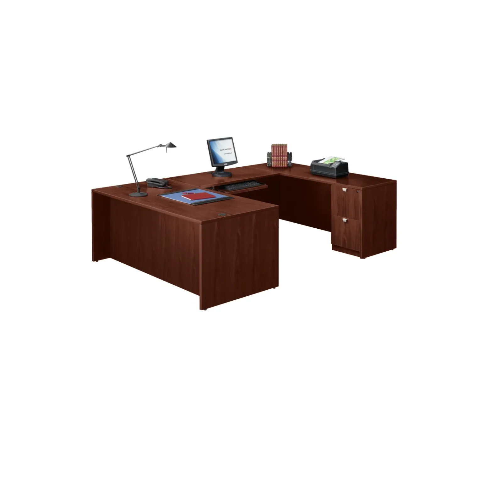 Contemporary Laminate U-Shaped Desk - 71"
