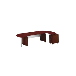 Contemporary L-Desk with Right Return - 116"W x 63"D