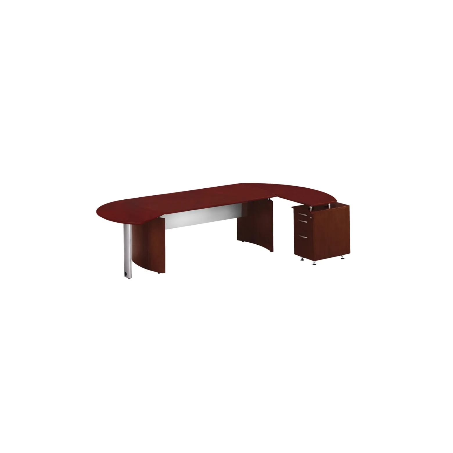 Contemporary L-Desk with Right Return - 116"W x 63"D