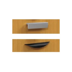 Contemporary L-Shaped Desk with File Storage 71”Wx78”D