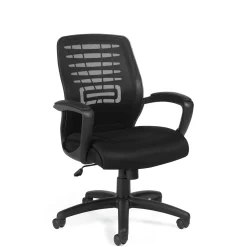 Contemporary Mesh Back Fabric Seat Task Chair