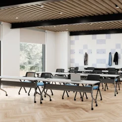 Contemporary Mobile Flip Top Table