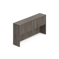 Contemporary Overhead Desk Hutch with Doors - 71"W