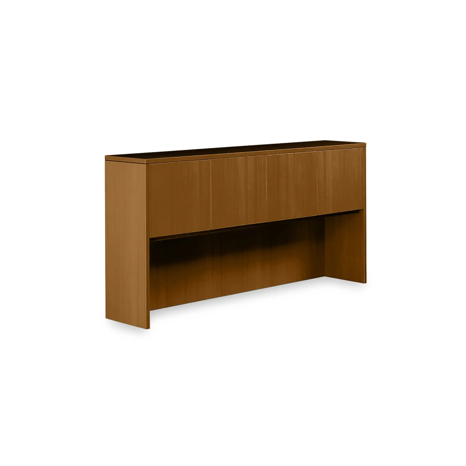 Contemporary Overhead Desk Hutch with Doors - 71"W