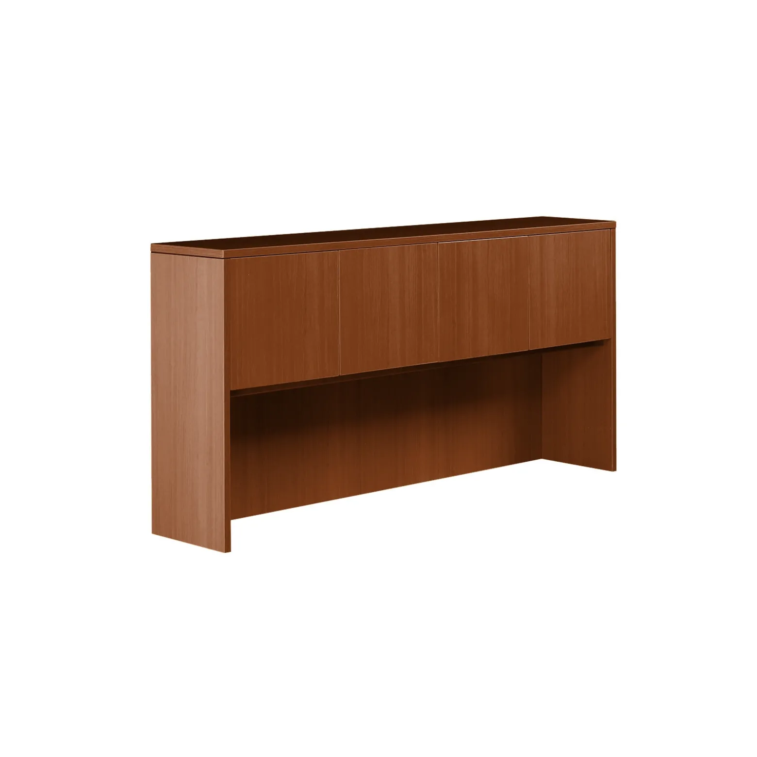 Contemporary Overhead Desk Hutch with Doors - 71"W