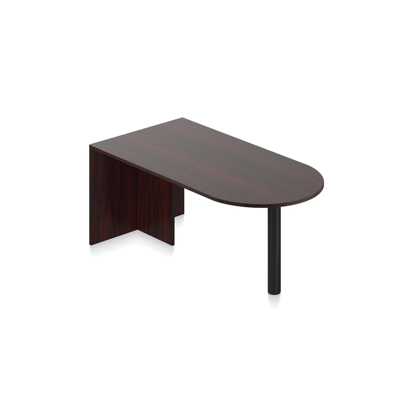 Contemporary Peninsula Desk - 71"W