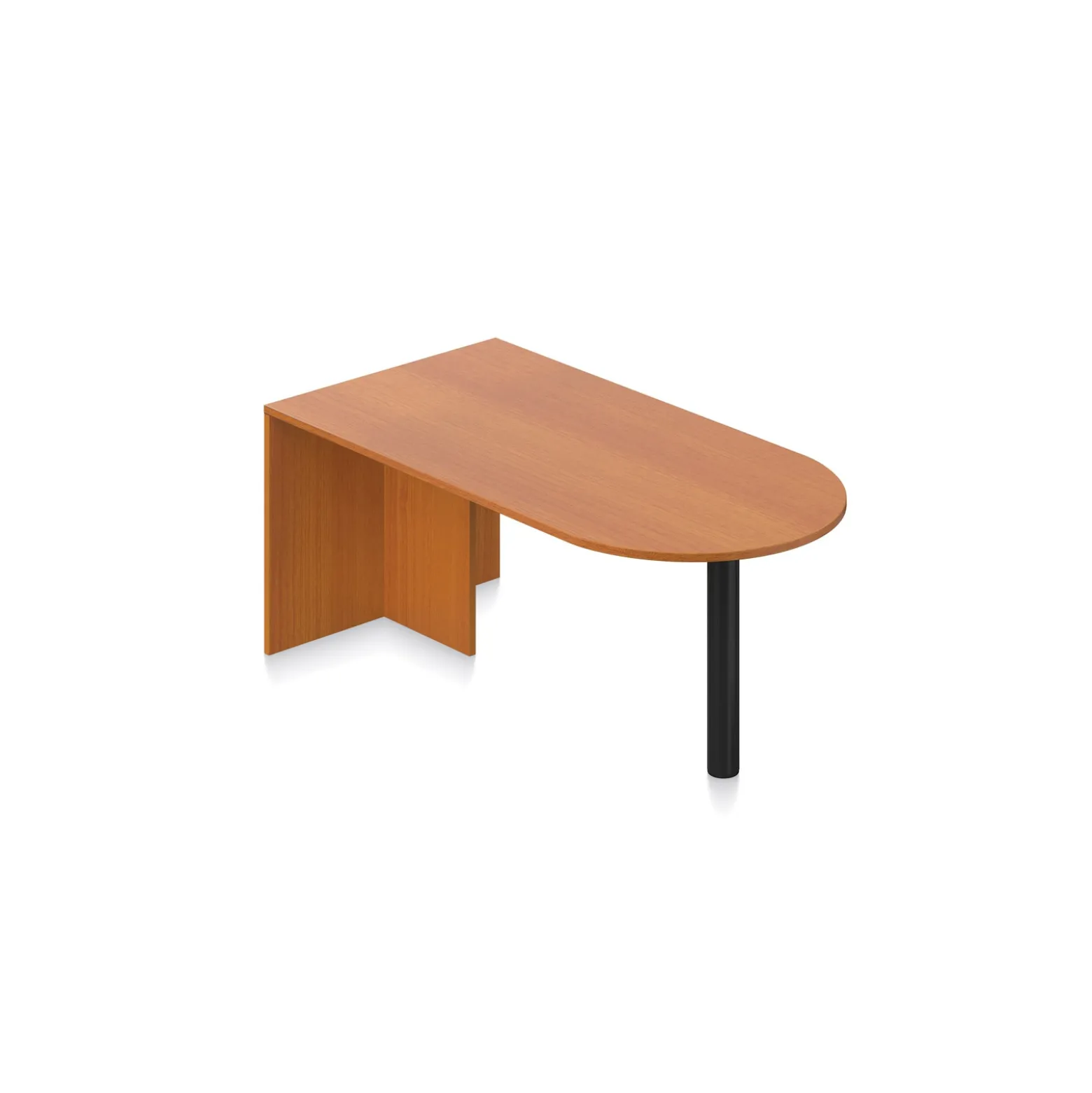 Contemporary Peninsula Desk - 71"W