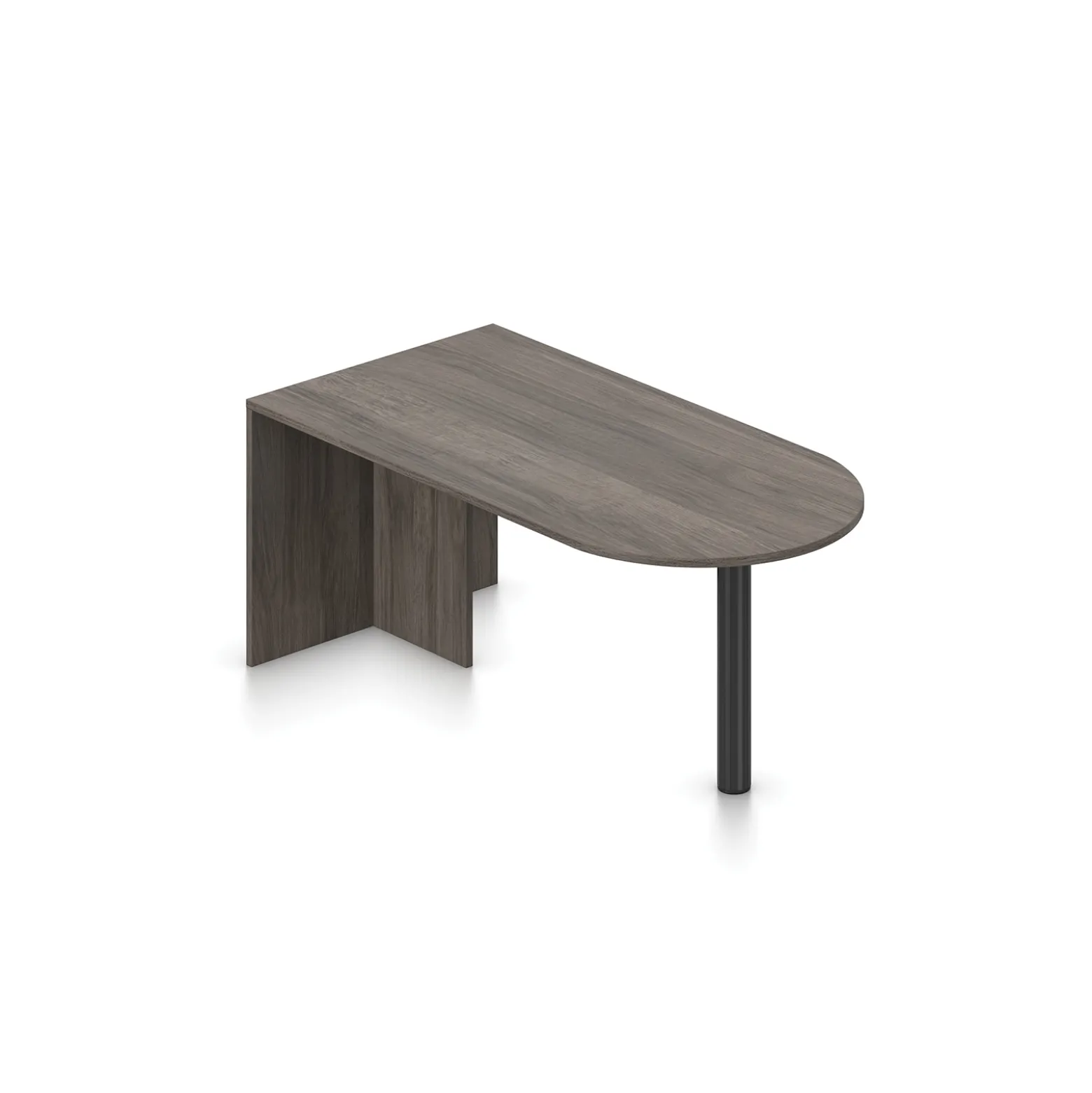 Contemporary Peninsula Desk - 71"W