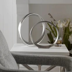 Contemporary Ring Sculptures, Set of Two