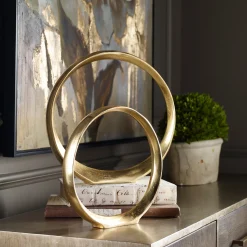 Contemporary Ring Sculptures, Set of Two