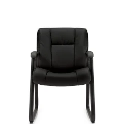 Contemporary Square Back Bonded Leather Guest Chair