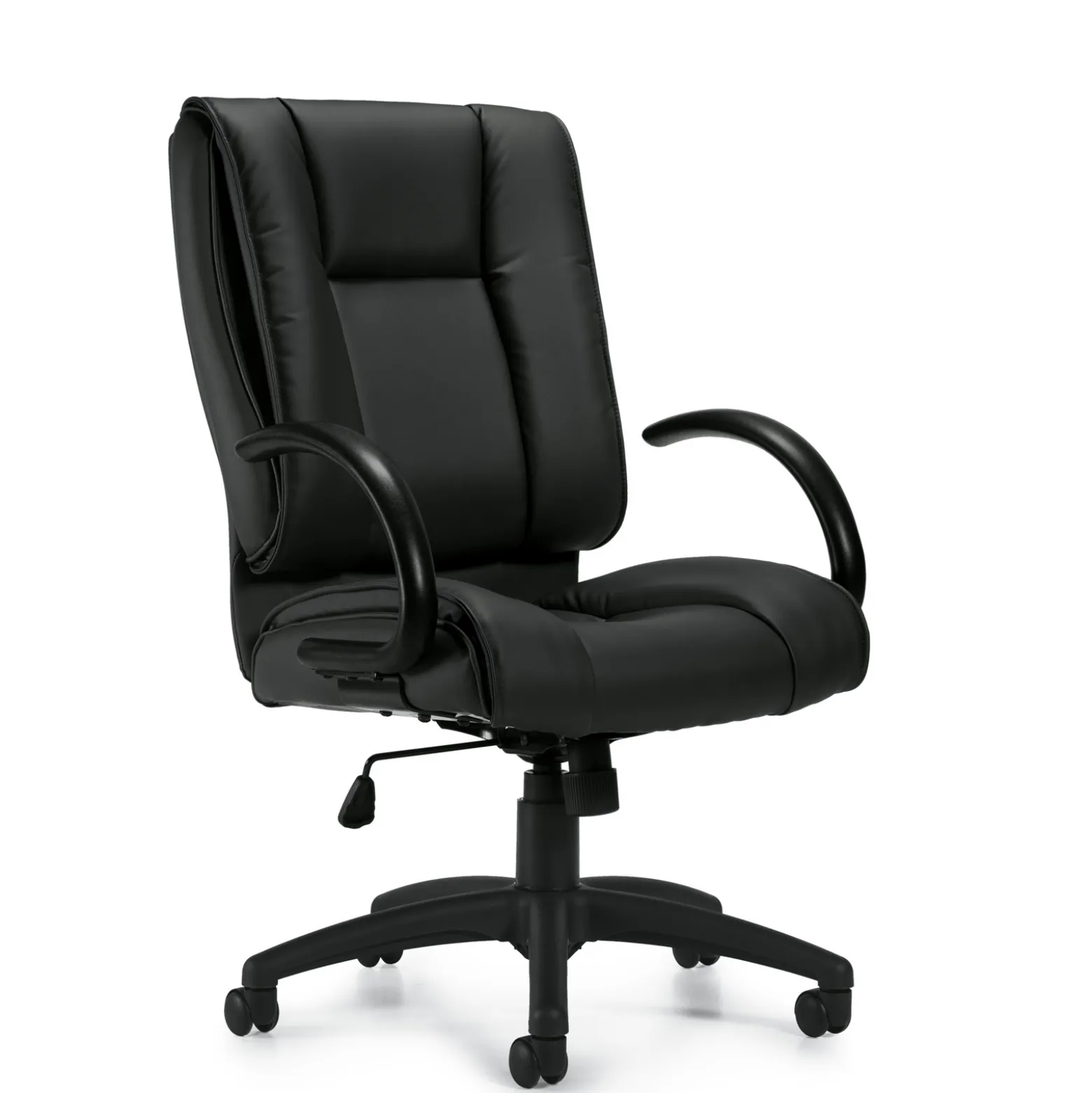 Contemporary Square Back Bonded Leather Executive Chair