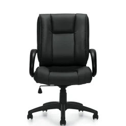 Contemporary Square Back Bonded Leather Executive Chair