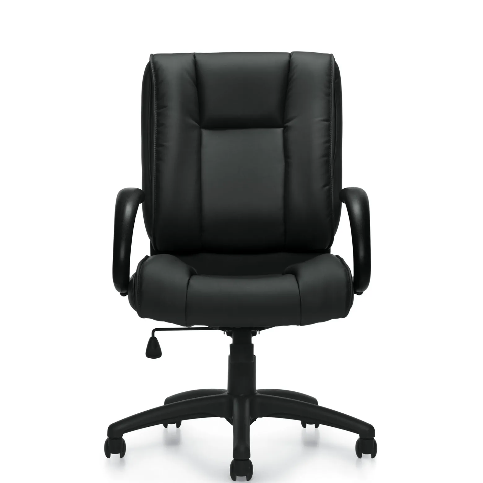 Contemporary Square Back Bonded Leather Executive Chair