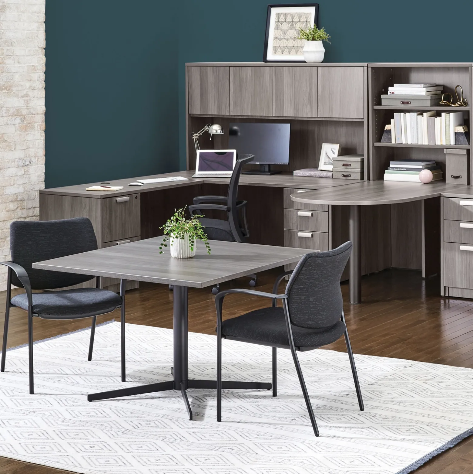 Contemporary Square Table 42”W x 42”D