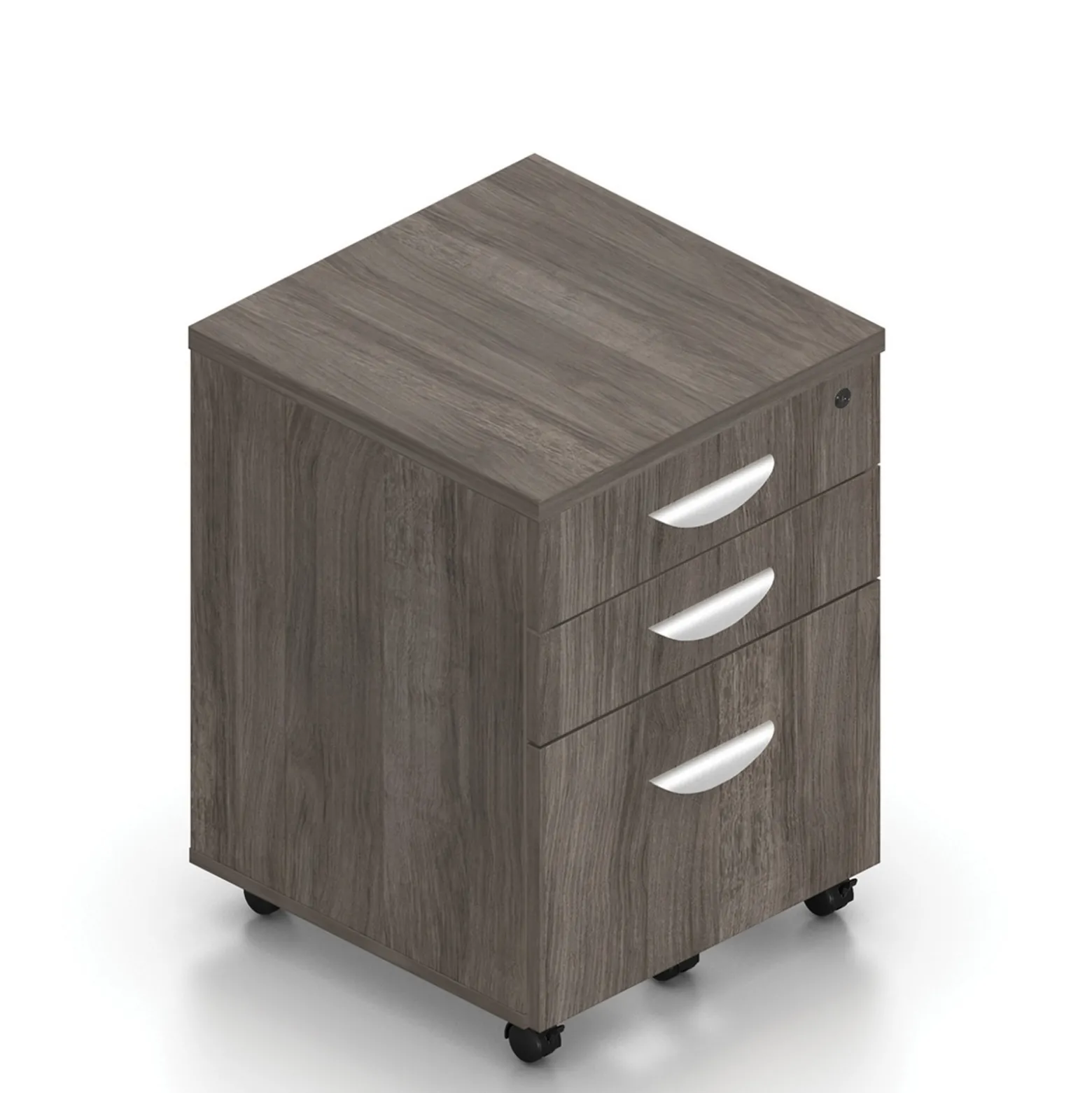 Contemporary Three Drawer Mobile File Pedestal - 16"W x 22"D
